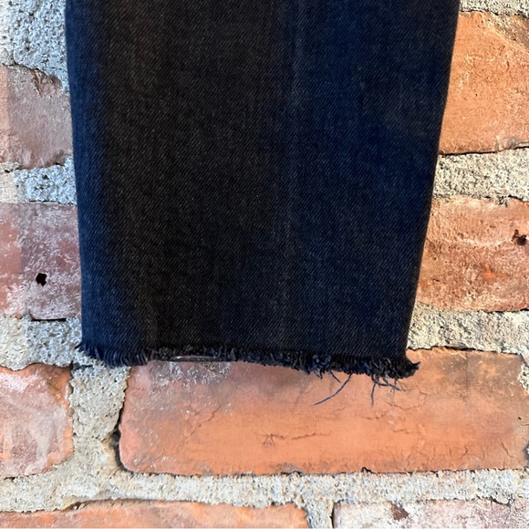 RE/DONE | High Rise Ankle Crop in Faded Black - Picture 8 of 10